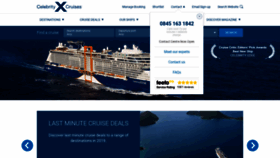 What Celebritycruises.co.uk website looked like in 2019 (5 years ago)