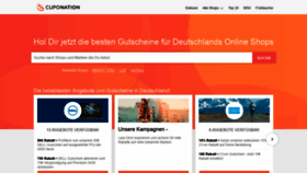What Cuponation.de website looked like in 2019 (5 years ago)