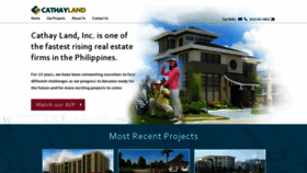 What Cathaylandinc.com website looked like in 2019 (5 years ago)