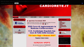 What Cardiorete.it website looked like in 2019 (5 years ago)