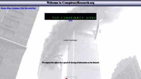 What Conspiracyresearch.org website looked like in 2019 (5 years ago)