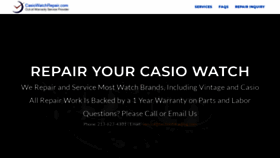 What Casiowatchrepair.com website looked like in 2019 (5 years ago)