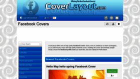 What Coverlayout.com website looked like in 2019 (5 years ago)