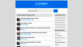 What Clip2mp3.org website looked like in 2019 (5 years ago)
