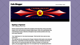 What Cafeblogger.web.id website looked like in 2019 (5 years ago)