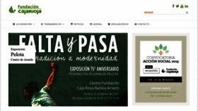 What Cajarioja.es website looked like in 2019 (5 years ago)