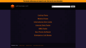 What Callineurope.com website looked like in 2019 (5 years ago)