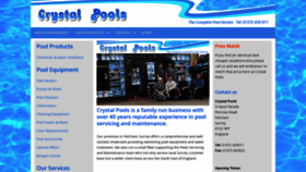 What Crystalpools.co.uk website looked like in 2019 (5 years ago)