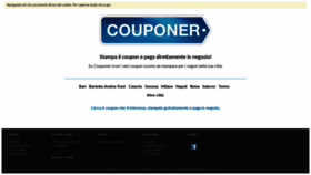 What Couponer.it website looked like in 2019 (5 years ago)