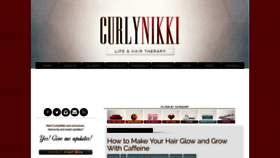 What Curlynikki.com website looked like in 2019 (5 years ago)