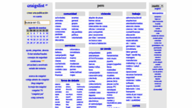 What Craigslist.com.pe website looked like in 2019 (5 years ago)