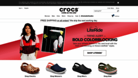 What Crocs.co.uk website looked like in 2019 (6 years ago)