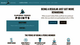 What Caribouperks.com website looked like in 2019 (5 years ago)