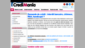 What Credimania.com website looked like in 2019 (5 years ago)