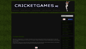 What Cricketgames.me website looked like in 2019 (5 years ago)