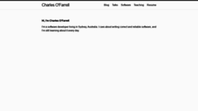 What Charleso.org website looked like in 2019 (5 years ago)