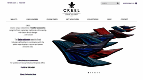 What Creel-leather.com website looked like in 2019 (5 years ago)