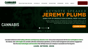 What Cannabisconference.com website looked like in 2019 (5 years ago)