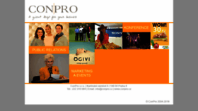 What Conpro.cz website looked like in 2019 (5 years ago)