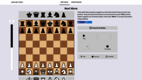 What Chessnextmove.com website looked like in 2019 (5 years ago)