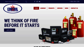 What Controlfiresystems.com website looked like in 2019 (5 years ago)