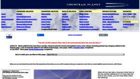 What Chemtrailplanet.com website looked like in 2019 (5 years ago)
