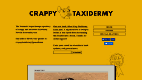 What Crappytaxidermy.com website looked like in 2019 (5 years ago)