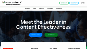 What Contentwrx.com website looked like in 2019 (5 years ago)