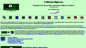 What Cahighways.org website looked like in 2019 (5 years ago)