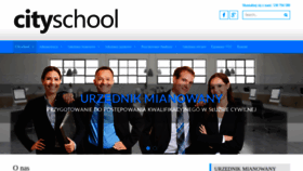 What Cityschool.pl website looked like in 2019 (5 years ago)