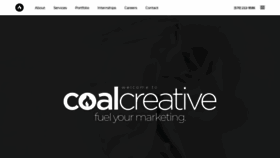 What Coalcreative.com website looked like in 2019 (5 years ago)