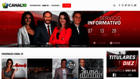 What Canal10tv.com.ar website looked like in 2019 (5 years ago)