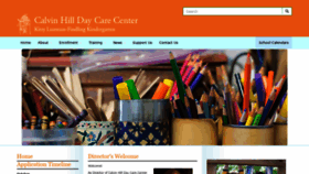 What Calvinhilldaycare.org website looked like in 2019 (5 years ago)