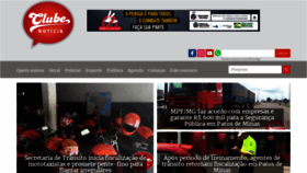 What Clubenoticia.com.br website looked like in 2019 (5 years ago)