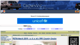 What Crownvic.net website looked like in 2019 (5 years ago)