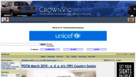What Crownvic.net website looked like in 2019 (6 years ago)