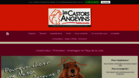 What Castors-anjou.fr website looked like in 2019 (5 years ago)