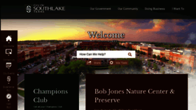 What Cityofsouthlake.com website looked like in 2019 (5 years ago)
