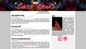 What Cassknits.com website looked like in 2019 (5 years ago)