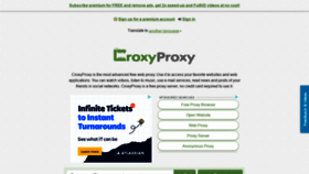 What Croxyproxy.net website looked like in 2019 (5 years ago)