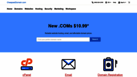 What Cheapestdomain.com website looked like in 2019 (5 years ago)
