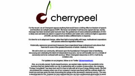 What Cherrypeel.com website looked like in 2019 (5 years ago)