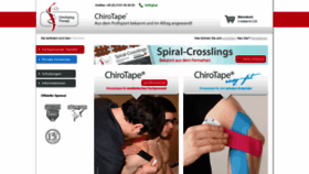 What Chirotape.com website looked like in 2019 (5 years ago)