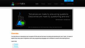 What Corrlabs.com website looked like in 2019 (5 years ago)