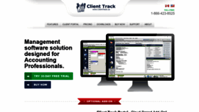 What Clienttrack.ca website looked like in 2019 (5 years ago)