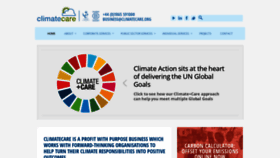 What Climatecare.org website looked like in 2019 (5 years ago)
