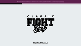 What Classicfightshop.com website looked like in 2019 (5 years ago)