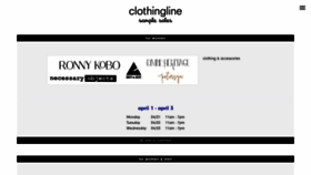 What Clothingline.com website looked like in 2019 (5 years ago)