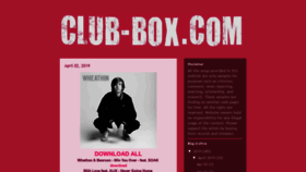 What Club-box.com website looked like in 2019 (5 years ago)
