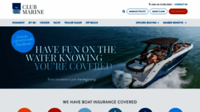 What Clubmarine.com.au website looked like in 2019 (5 years ago)